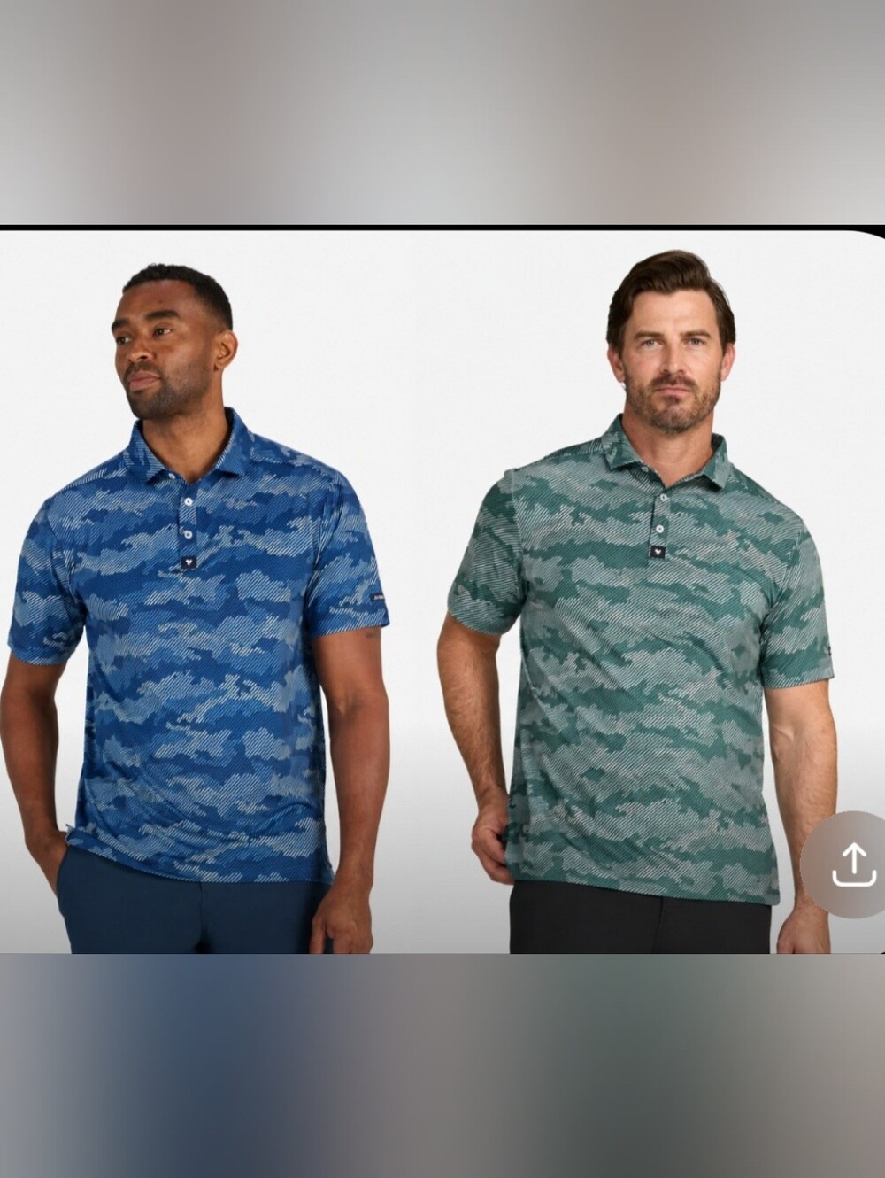 Bad Birdie Frostbite Polos (Set of 2) Size XL Green and Blue
